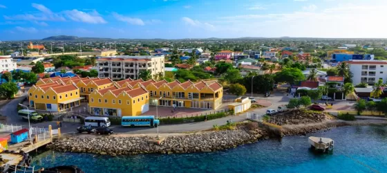 Colorful harbor of Bonaire
