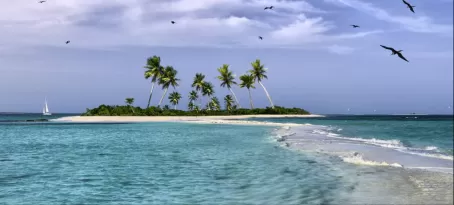 Peaceful seclusion in the Caribbean