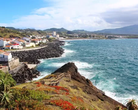 Colorful shores of the Azores