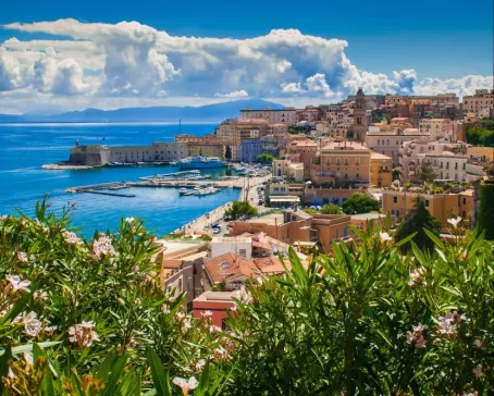 Wander through colorful seaside towns