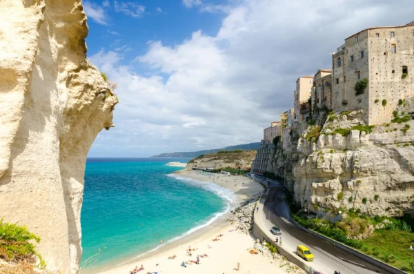 The rocky cliffs of Calabria, Italy