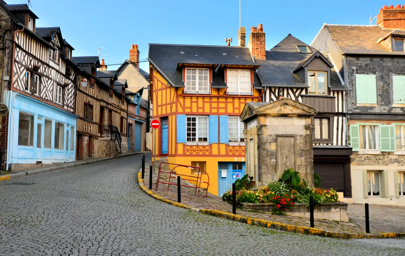 Charming timber houses of Honfleur