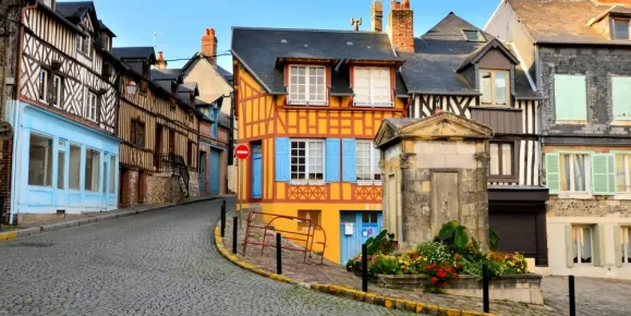 Charming timber houses of Honfleur