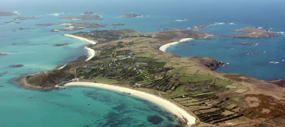 Turquoise waters surrounding the islands