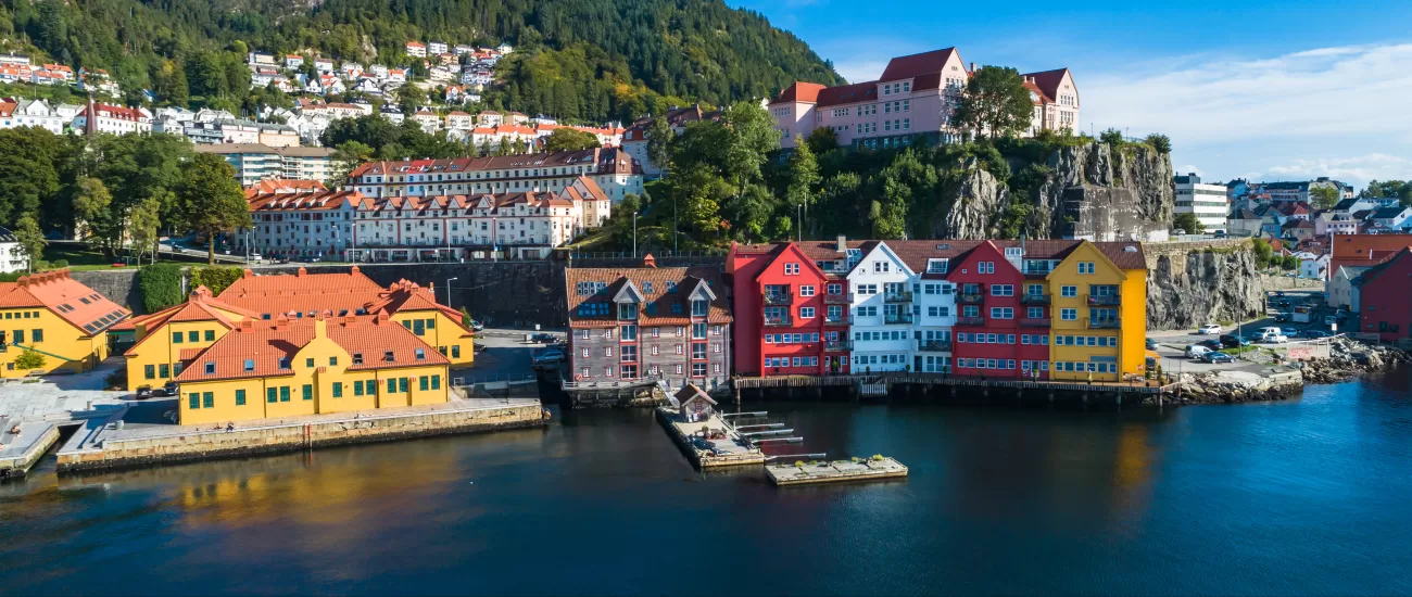 Colorful port of Bergen