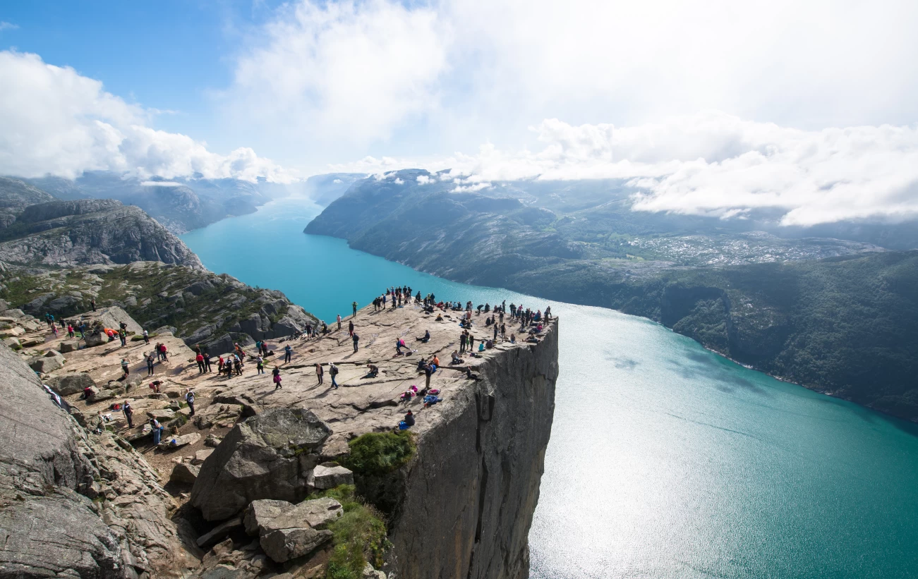 Famed Pulpit Rock in Norway