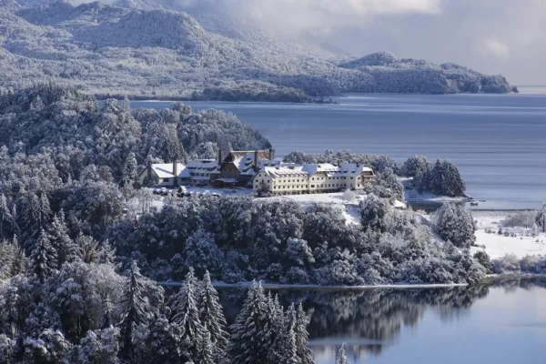 Bariloche in winter, dusted with snow