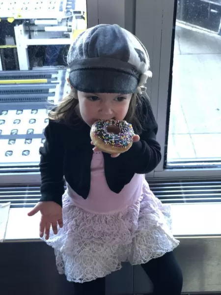Nothing beats donuts during a layover!