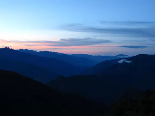 Sunset at Phuyupatamarca, Inca Trail