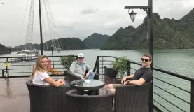 Top deck, Peony, Lan Ha Bay, Vietnam
