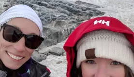 Hanging out with penguin friends