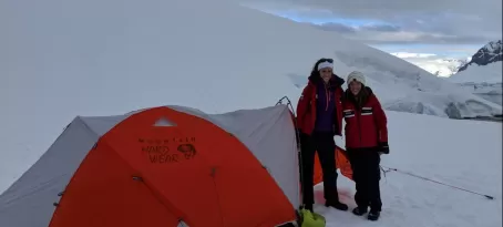Camping on the Antarctic continent! Chilly but worth it