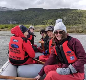 A windy paddling excursion in Tierra del Fuego National Park