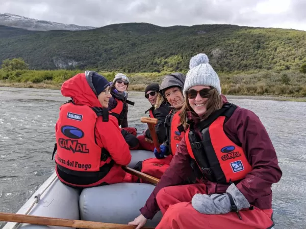 A windy paddling excursion in Tierra del Fuego National Park