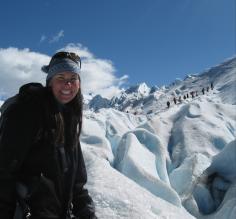 Hiking on the glacier