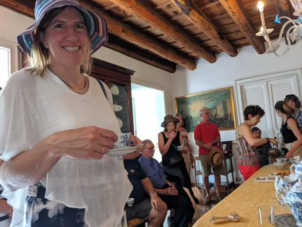 Tea at the Duchess' home Palermo