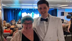 Jeremy, our awesome Cruise Director, with mom