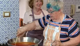 Cooking class at the home of the Duchess