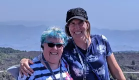 Mom and I on Mt. Etna