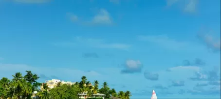 Enjoy the beautiful blue Caribbean