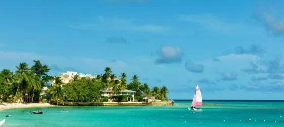 Enjoy the beautiful blue Caribbean
