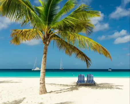 Relax on the sunny beaches of the Caribbean
