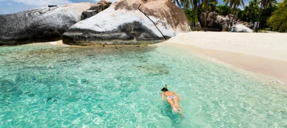 Explore the famous rock formations of the baths