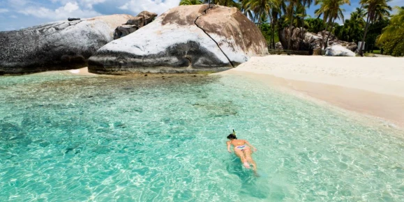 Explore the famous rock formations of the baths