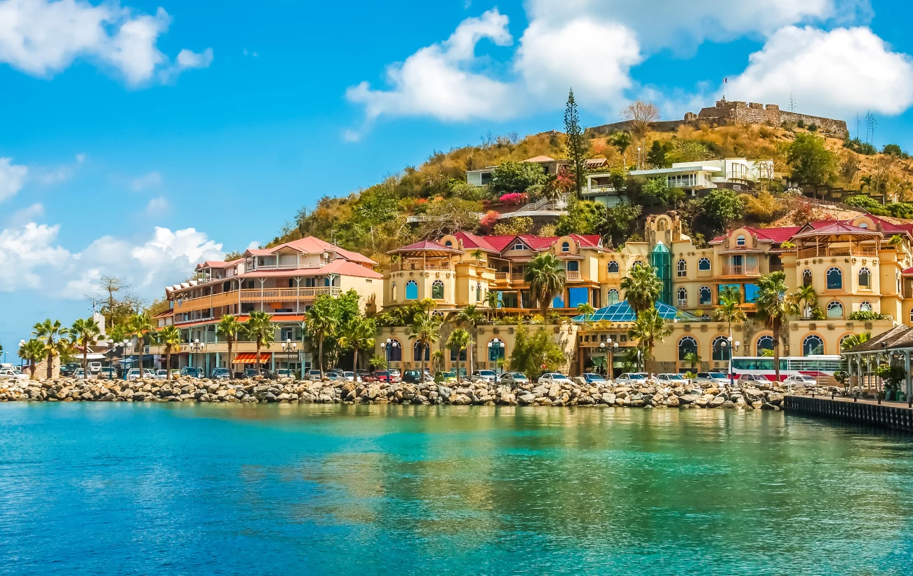 Soak in the sun in colorful Marigot