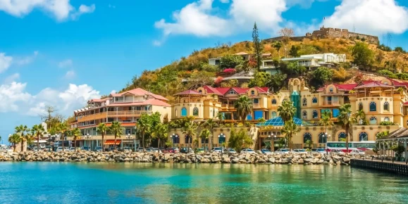 Soak in the sun in colorful Marigot