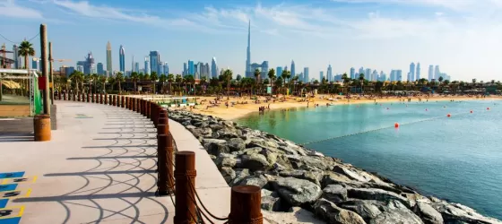 Walk along the beaches of Dubai