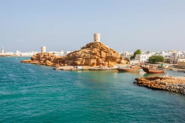 Sail the brilliant blue waters around Sur, Oman