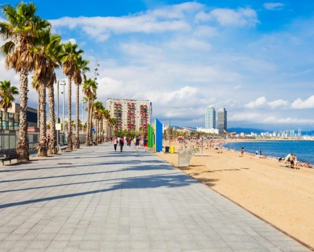 Stroll along Barcelona's famed beaches
