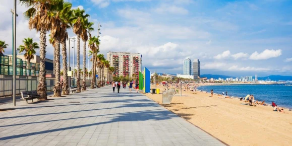 Stroll along Barcelona's famed beaches