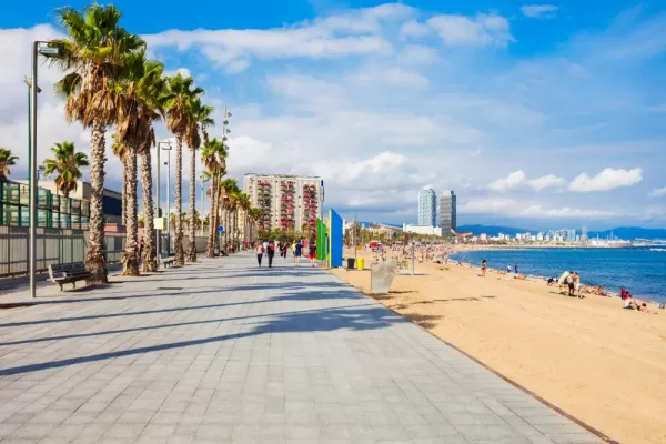 Stroll along Barcelona's famed beaches
