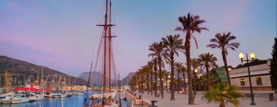 Enjoy a stroll along the docks at sunset