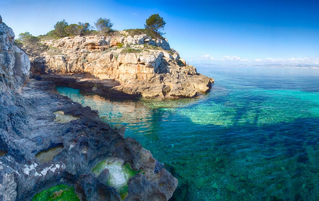 Enjoy the brilliant blue water of the Mediterranean