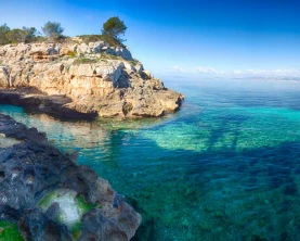 Enjoy the brilliant blue water of the Mediterranean