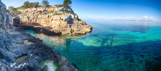 Enjoy the brilliant blue water of the Mediterranean