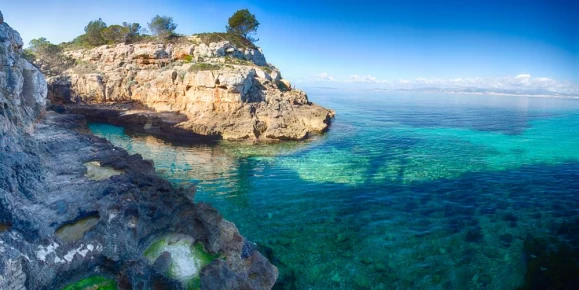 Enjoy the brilliant blue water of the Mediterranean