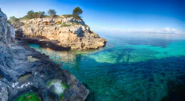 Enjoy the brilliant blue water of the Mediterranean