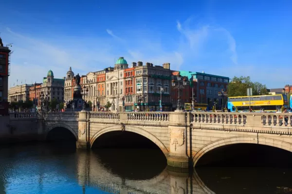 Cross the River Liffey while exploring Dublin