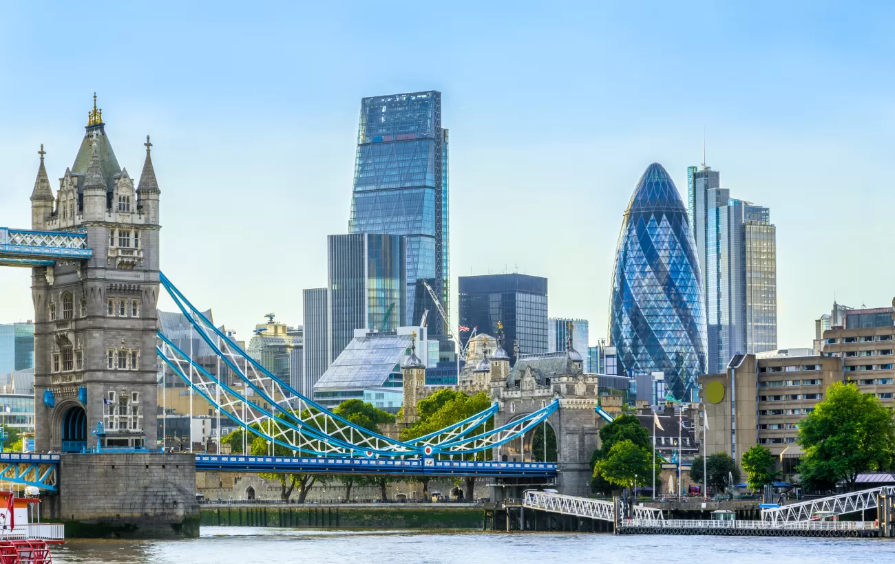 London's glittering financial district