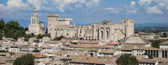 The Palais des Papes dominates the Avignon skyline