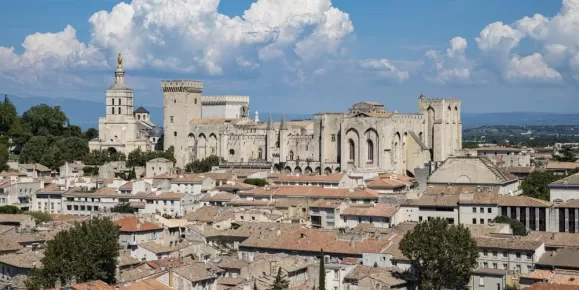 The Palais des Papes dominates the Avignon skyline