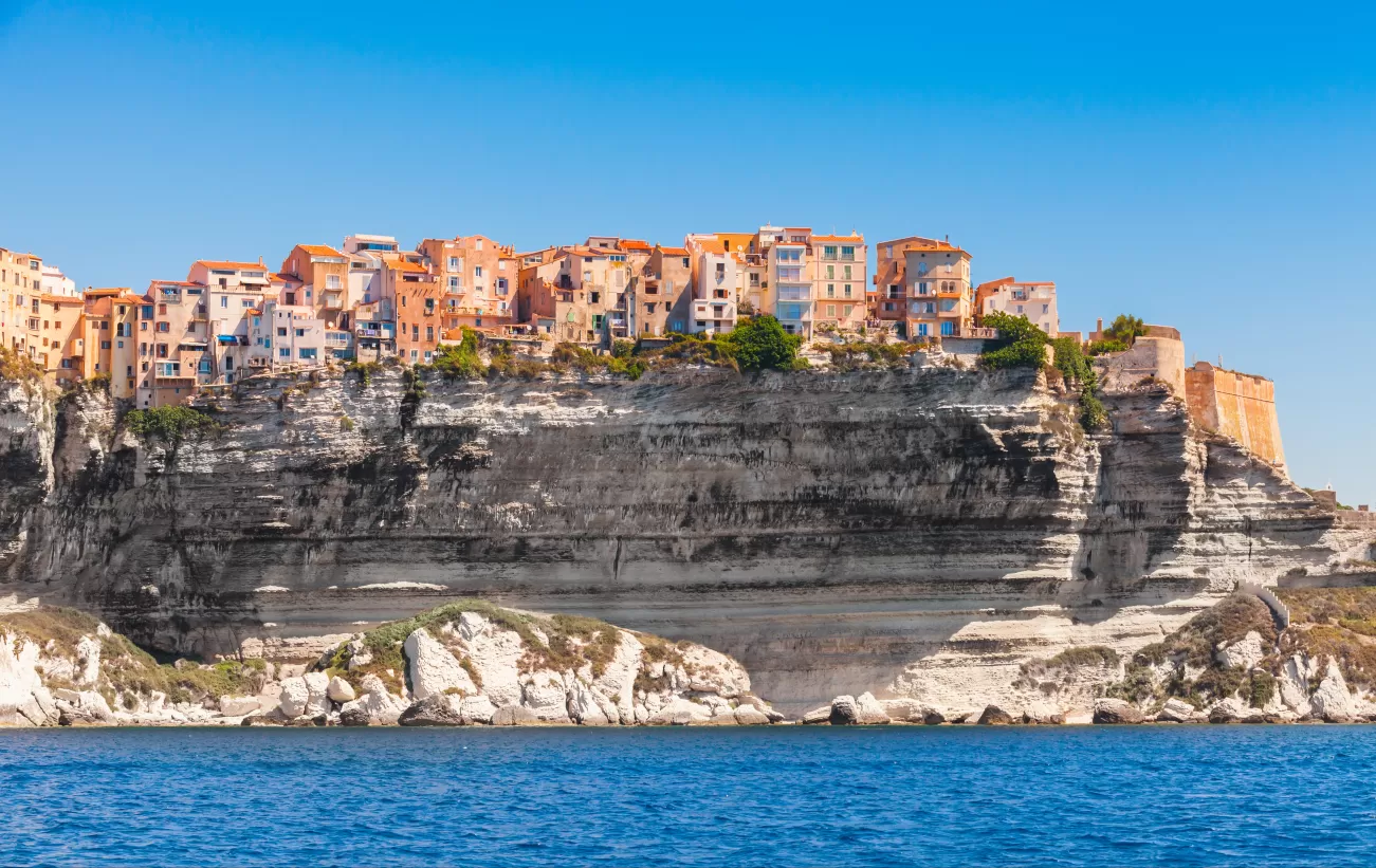 The clifftop town of Bonifacio, Corsica
