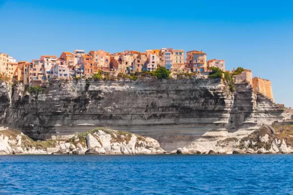The clifftop town of Bonifacio, Corsica