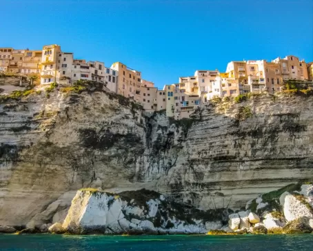 Explore historic Bonifacio atop the cliffs of Corsica