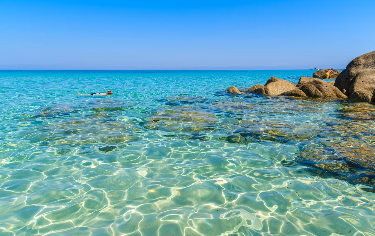 Swim in the clear waters of the Mediterranean