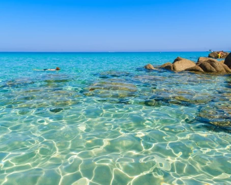Swim in the clear waters of the Mediterranean